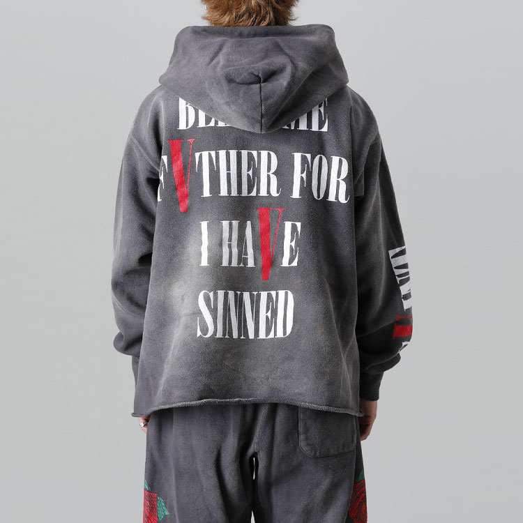 Purchase SAINT Mxxxxxx x VLONE 黑色连帽衫 字母印花 男女同款设计 SM-S22-0000-070