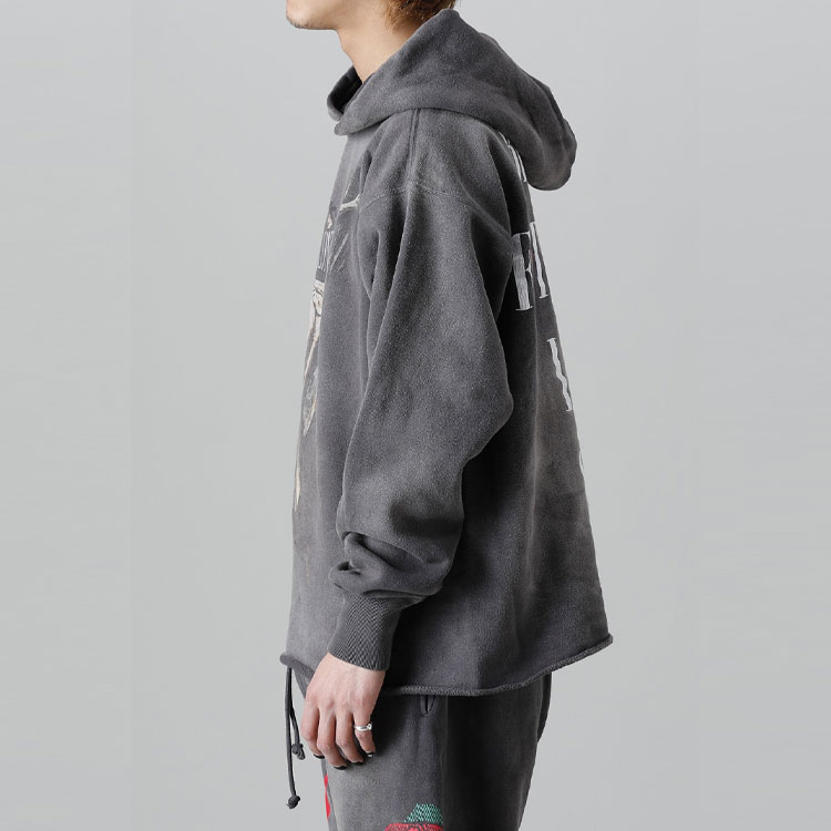 Details for SAINT Mxxxxxx x VLONE 黑色连帽衫 字母印花 男女同款设计 SM-S22-0000-070