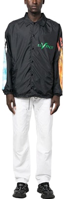 SAINT Mxxxxxx X VLONE 聯名款黑色教練外套 時尚外套 SM-A22-0000-082 Lookbook SAINT Mxxxxxx X VLONE 聯名款黑色教練外套 時尚外套 SM-A22-0000-082