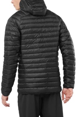 サロモン ブラック フード付き ダウンジャケット 軽量 フルジップ アウターウェア LC2104200 Shop サロモン ブラック フード付き ダウンジャケット 軽量 フルジップ アウターウェア LC2104200