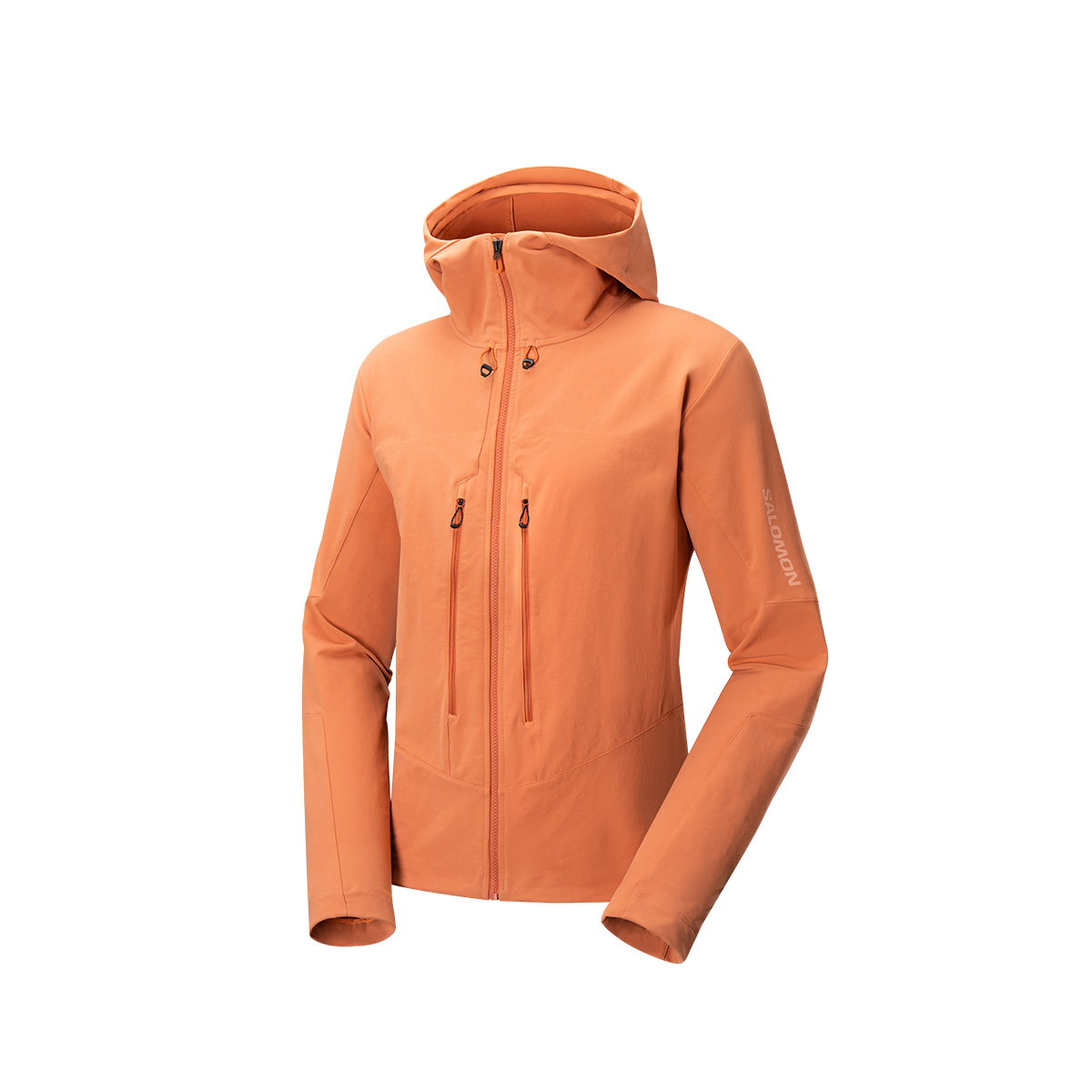 Salomon  Hoodie Full-Zip Solid Red Jacket Lobster Red. C22163