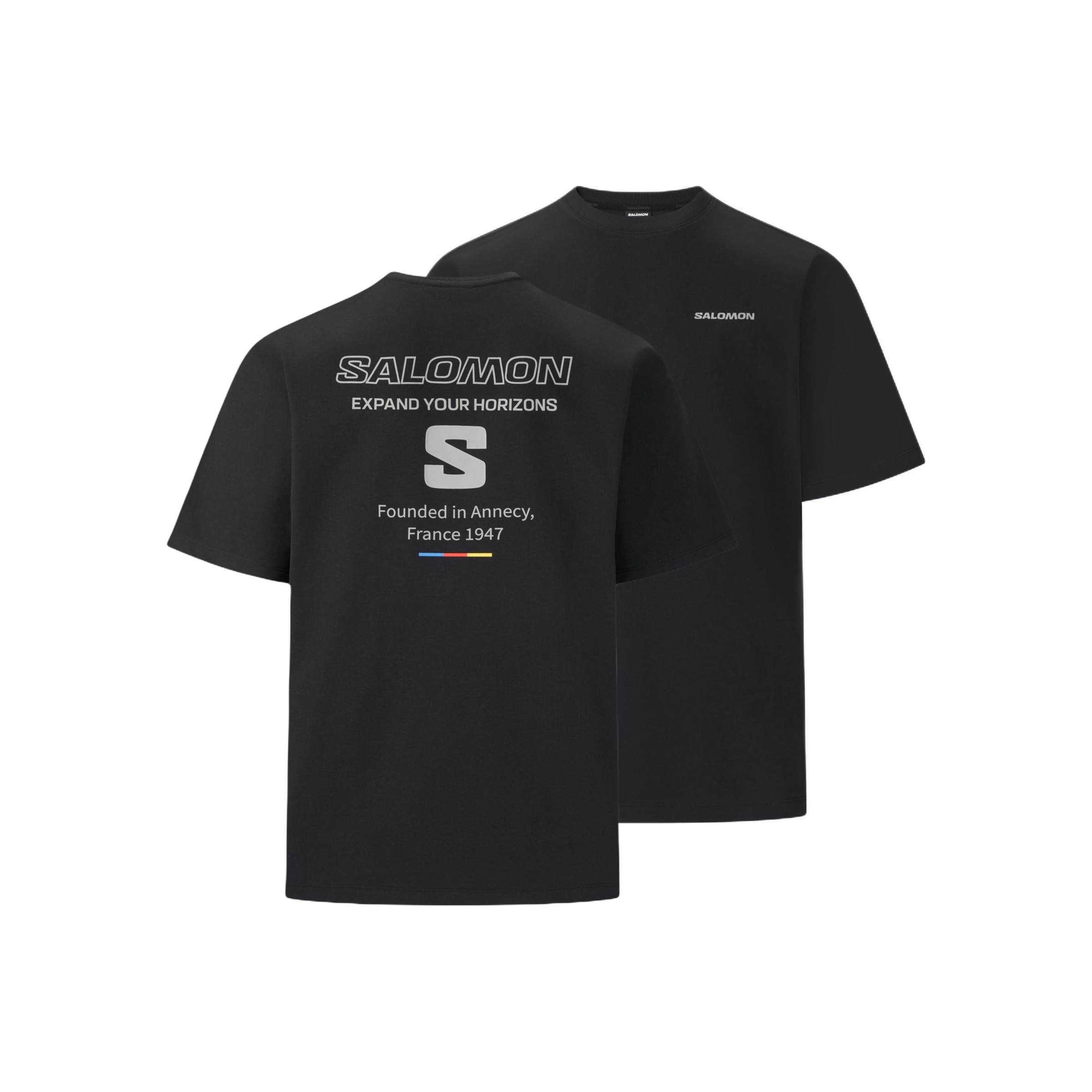 Salomon  Outdoor Print Short Sleeve T-Shirt Scope V2 Black LD0132800