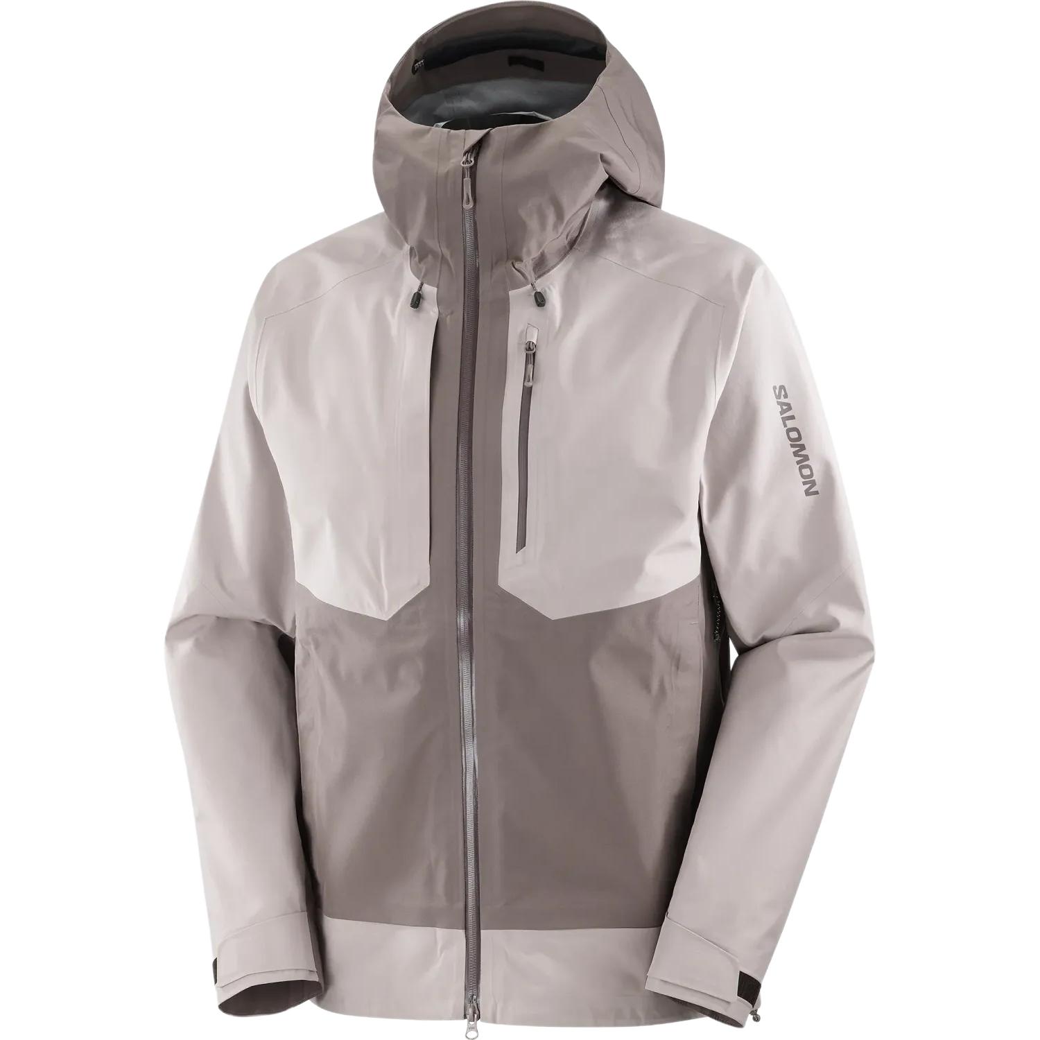 Salomon  Outline Waterproof Breathable Hooded Jacket Iron Gray Casual Style LC2536800
