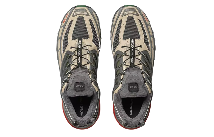 Shop 【採買上架 無需審核】SALOMON ACS Pro 戶外低幫機能透氣舒適運動跑步鞋 男女同款 銀色/紅色