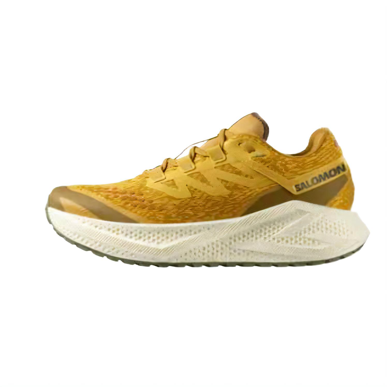 Salomon Aero Glide 3 GRVL Mustard Yellow Urban Running Shoes. 478120