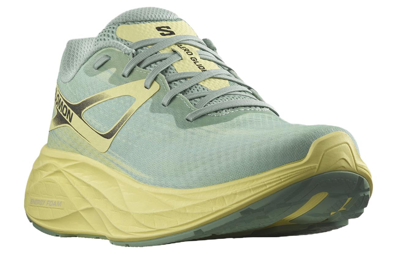 Lookbook SALOMON Aero Glide 舒適 減震耐磨 低筒 跑步鞋 男款 綠色