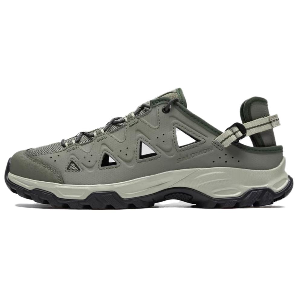 SALOMON ALHAMA Amphibious Slip-On Shoes Moss Green - Breathable & Non-Slip L47786400