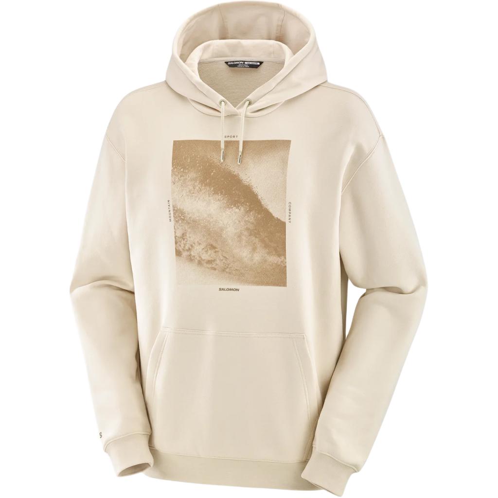 Salomon All That Ridez Logo Printed Hoodie Men’s Pale Yellow LC2289200