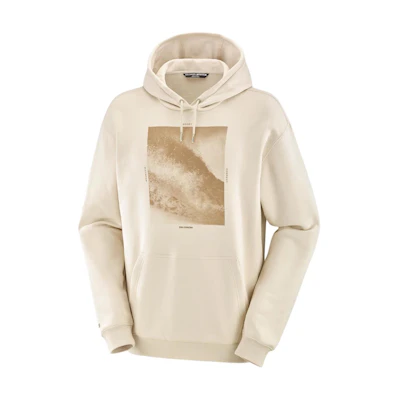Salomon All That Ridez Logo Printed Hoodie Men’s Pale Yellow LC2289200