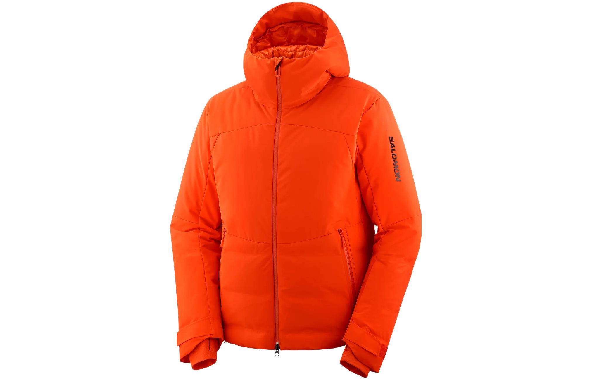 Order Salomon红色字母印花连帽羽绒夹克长袖外套 LC2141900