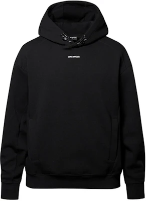 Salomon Black Hoodie with Solid Color and Embroidered Logo S241001SHD11-BLK Buy Salomon Black Hoodie with Solid Color and Embroidered Logo S241001SHD11-BLK