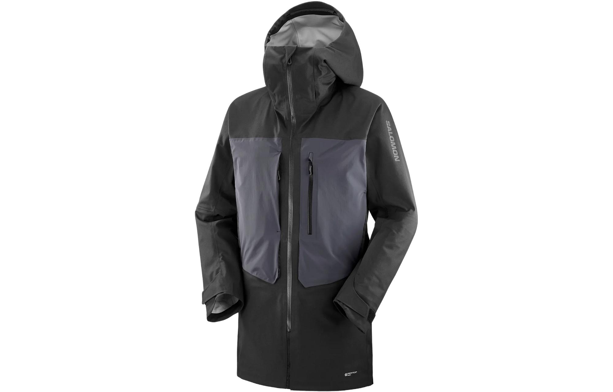 Salomon Black Patchwork Hooded Zip-Up Jacket LC2162000