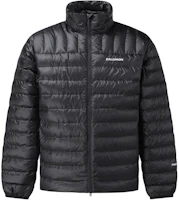 Salomon Black Puffer Jacket with Logo Design and Stand Collar LC2561700 Salomon Black Puffer Jacket with Logo Design and Stand Collar LC2561700