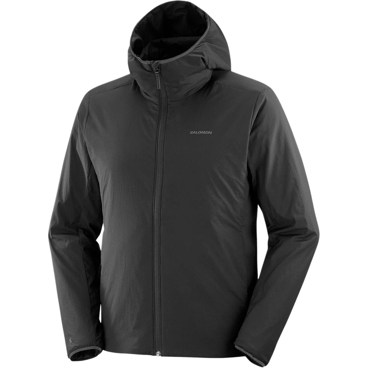 SALOMON Black Waterproof Breathable Hooded Jacket LC2298000