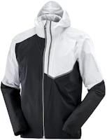 Salomon Black White Fitted Hooded Zip Jacket LC1864900 Salomon Black White Fitted Hooded Zip Jacket LC1864900