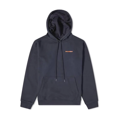 Salomon Blue Hoodie with Letter Print Design LC2249500