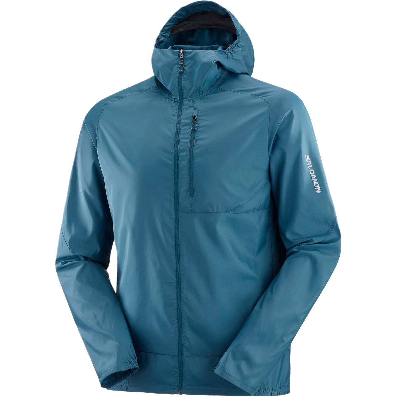 Salomon Blue Windproof Hooded Zip Jacket LC2191800