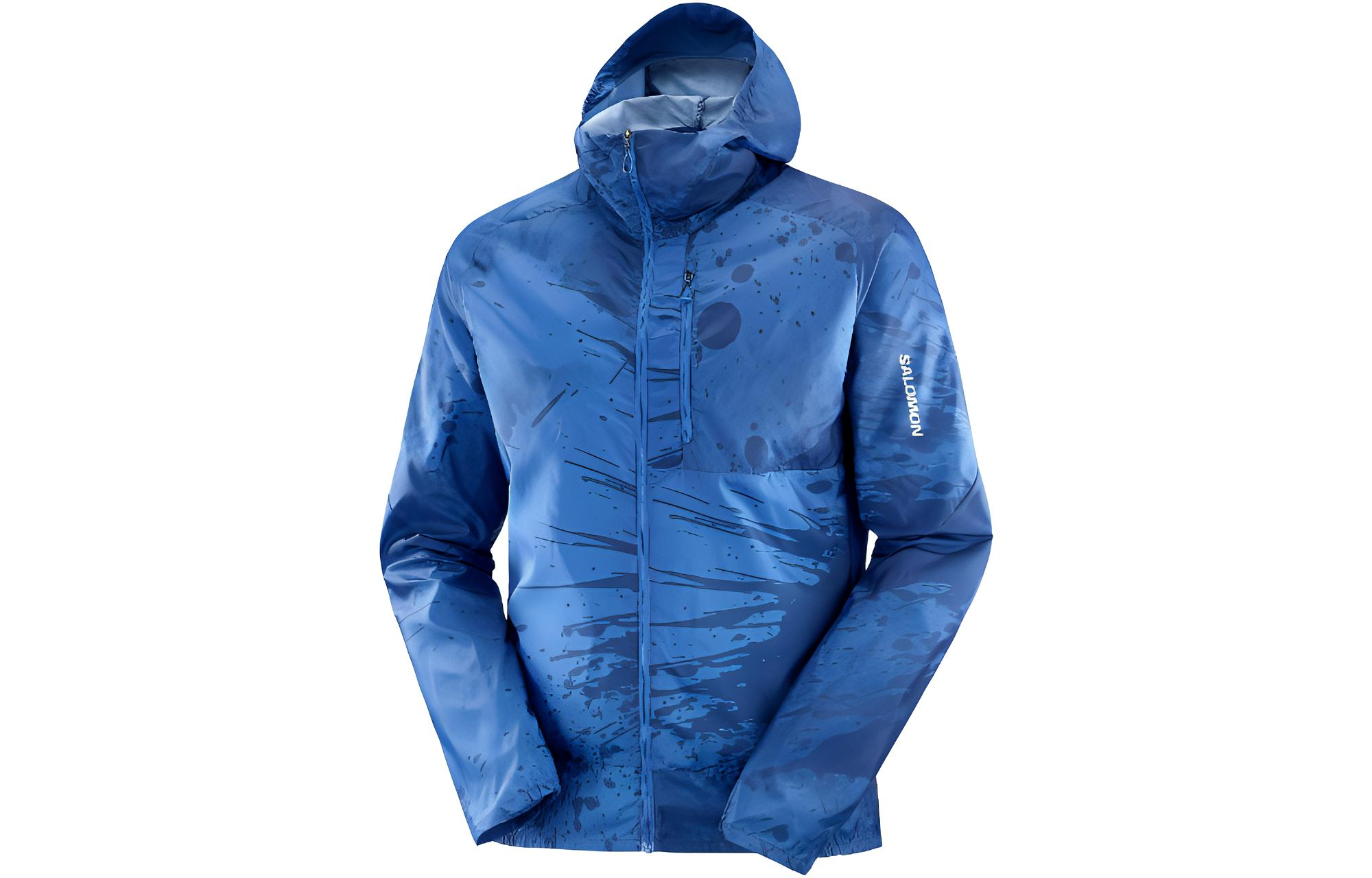 Salomon Bonatti Cross Splatter Print Zip Hoodie Jacket LC1868200