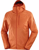 Salomon Bonatti Cross Wind Orange Hooded Jacket LC2044600 Salomon Bonatti Cross Wind Orange Hooded Jacket LC2044600