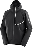 Salomon Bonatti Trail Black Hooded Zip Long Sleeve Jacket with Letter Print. LC2175000 Salomon Bonatti Trail Black Hooded Zip Long Sleeve Jacket with Letter Print. LC2175000