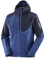 Salomon Bonatti Trail Hooded Zip Jacket Blue LC1865100 Salomon Bonatti Trail Hooded Zip Jacket Blue LC1865100