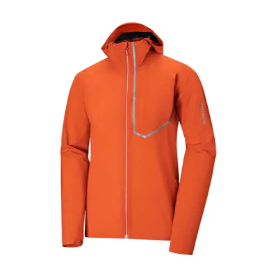 SALOMON Bonatti Trail Jacket Red Lightweight Running Windbreaker C22717