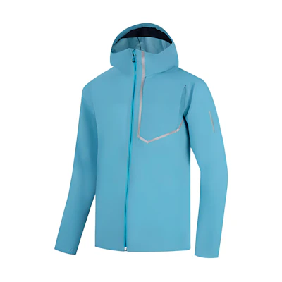 Salomon Bonatti Trail Unisex Teal Blue Hooded Jacket LC2175200