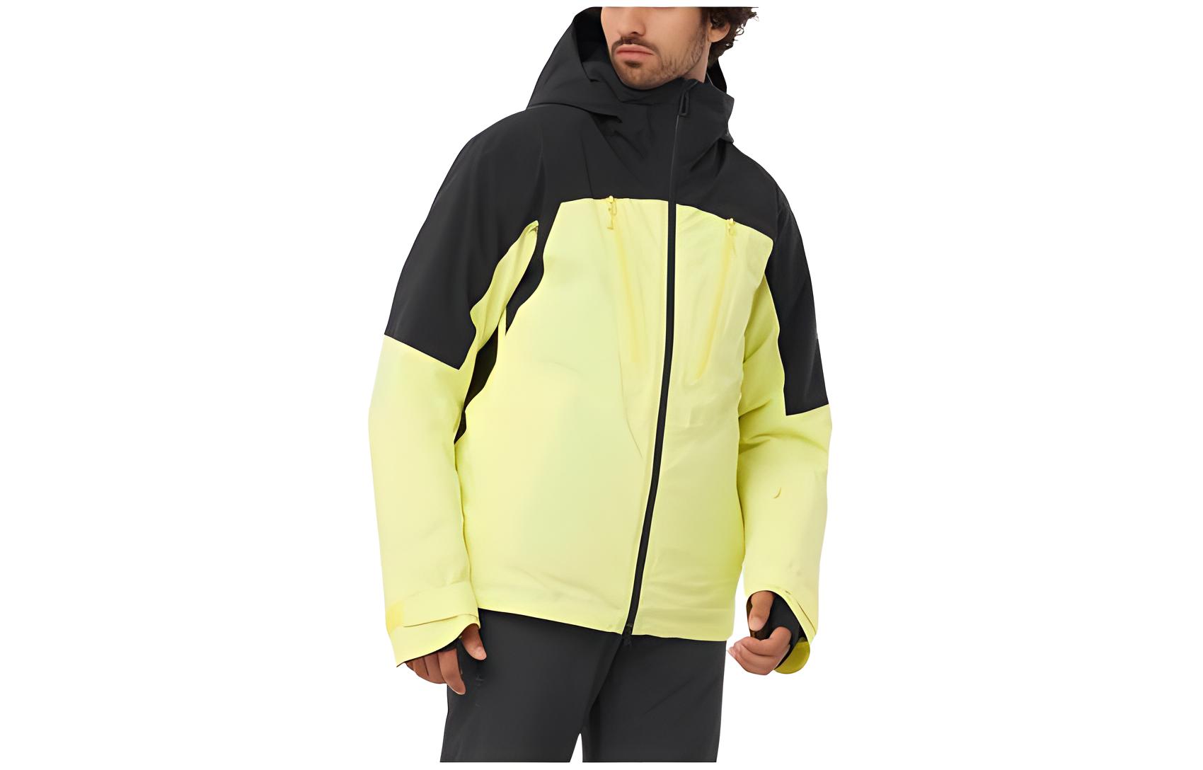 Salomon Brilliant Waterproof Hooded Jacket Yellow LC2159200