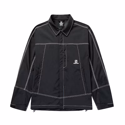 Salomon Coach Windproof Water-Resistant Jacket Black Unisex C19413