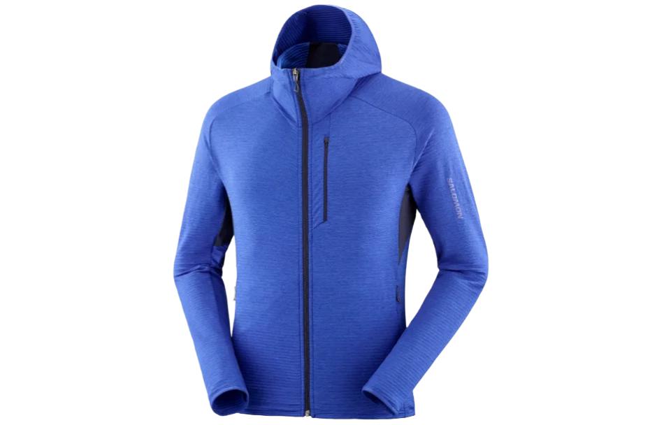 Salomon Colorblock Hooded Jacket Blue Purple LC2155800