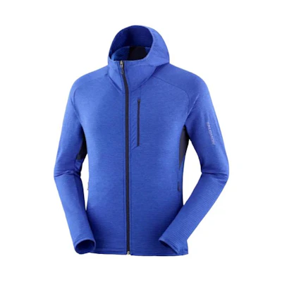 Salomon Colorblock Hooded Jacket Blue Purple LC2155800