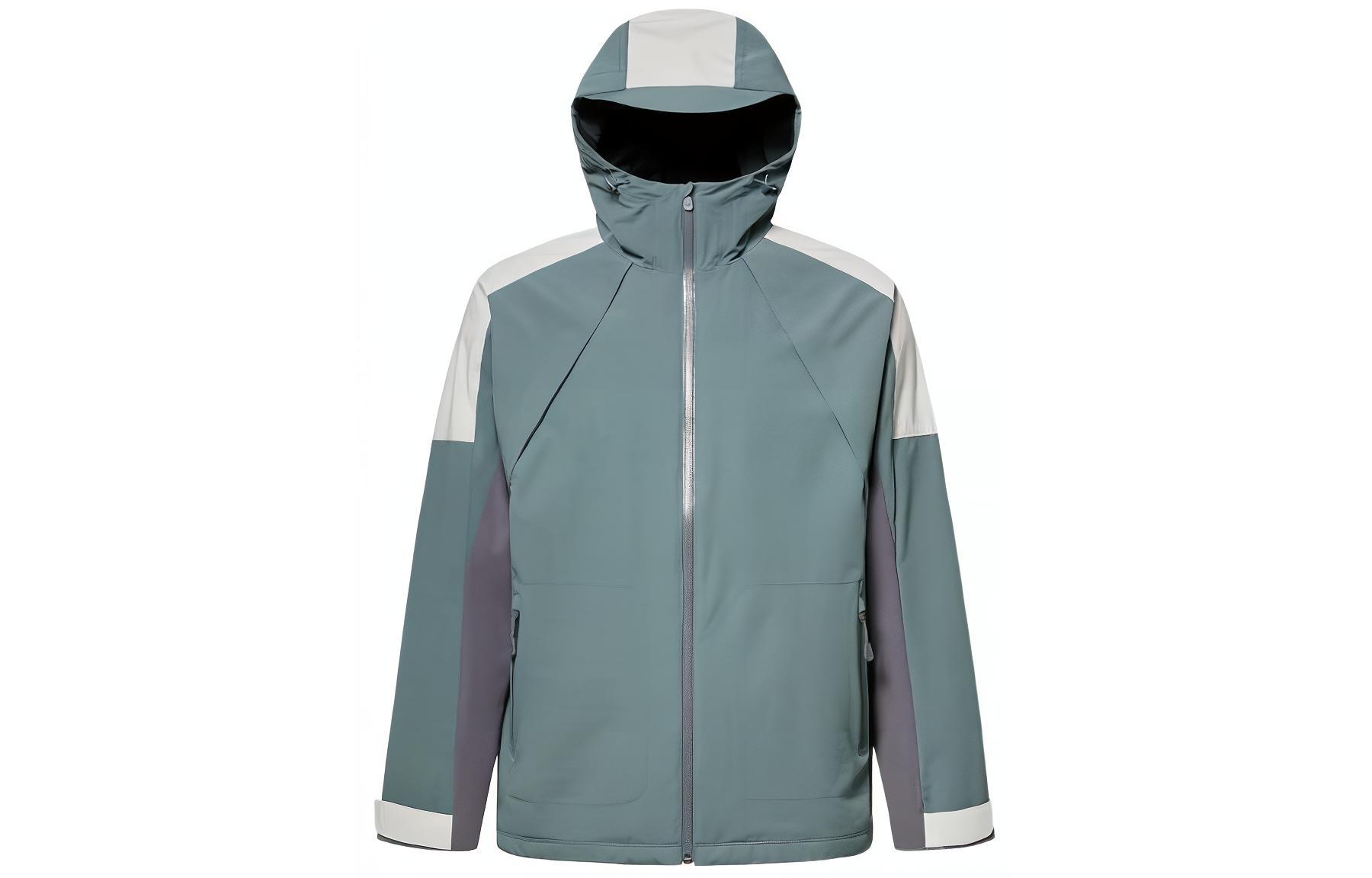 Salomon Colorblock Hooded Zip-Up Jacket Blue LC2391800