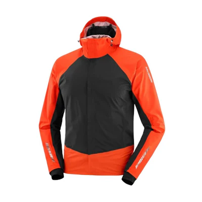 Salomon Colorblock Waterproof Windbreaker Jacket Unisex Red LC2126300