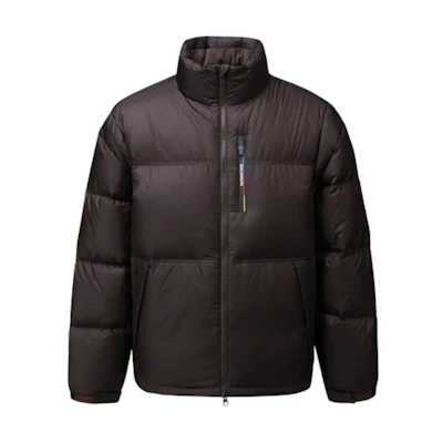 Salomon Contour Korea Brown Zip-Up Jacket with Logo Print LC2581100