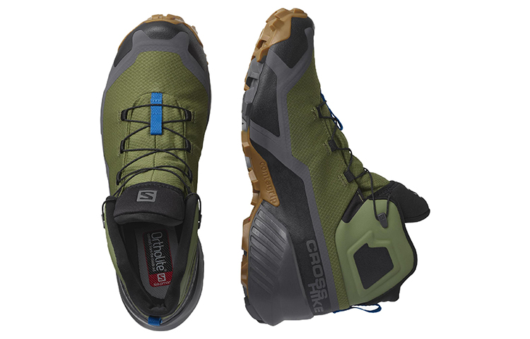 Lookbook Salomon Cross Hike 中帮 Gore-Tex "黑绿" 416269