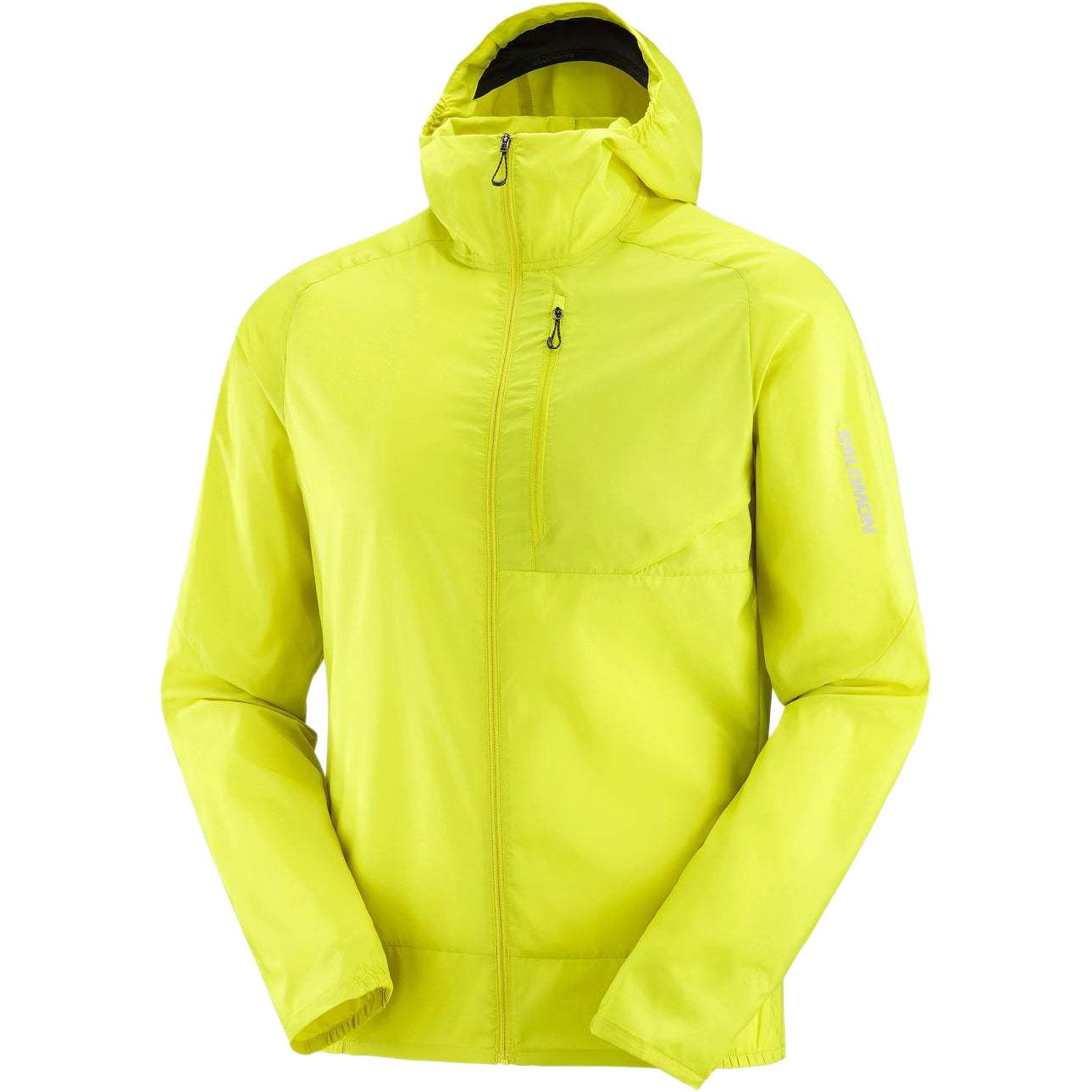 Salomon Cross Wind Windproof Hooded Jacket Sulphur Spring LC2192000