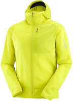 Salomon Cross Wind Windproof Hooded Jacket Sulphur Spring LC2192000 Salomon Cross Wind Windproof Hooded Jacket Sulphur Spring LC2192000
