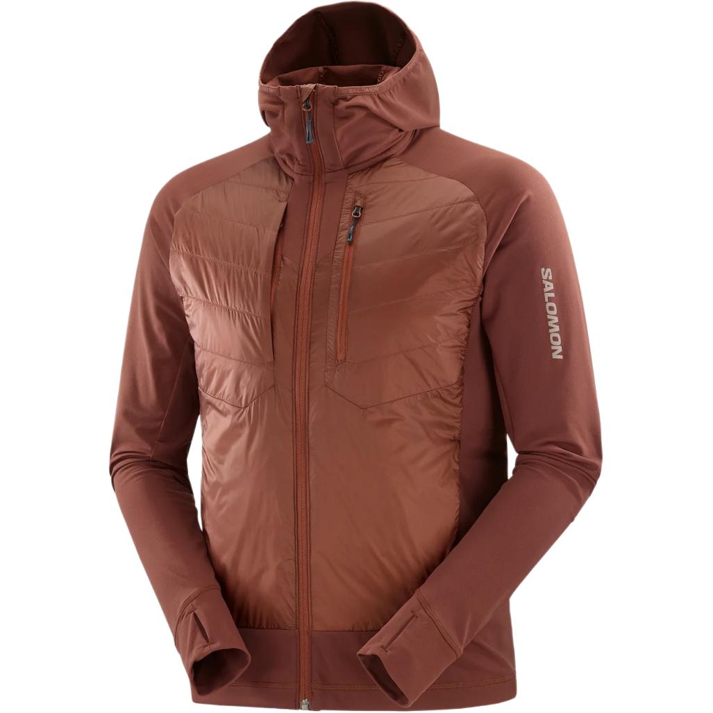 Salomon Elixir Hybrid Brown Windproof Waterproof Breathable Jacket LC2291600