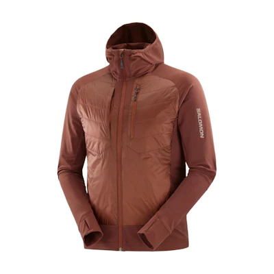 Salomon Elixir Hybrid Brown Windproof Waterproof Breathable Jacket LC2291600