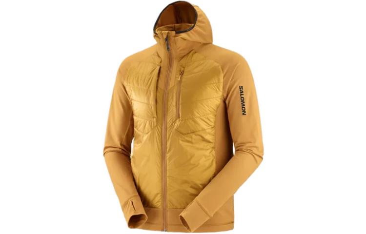 Salomon ELIXIR Hybrid Hooded Zip Jacket Yellow LC2104800