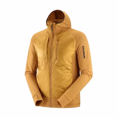 Salomon ELIXIR Hybrid Hooded Zip Jacket Yellow LC2104800
