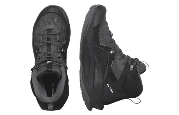 Lookbook サロモン エリクサー ミッド GTX 黒 QS L47295900