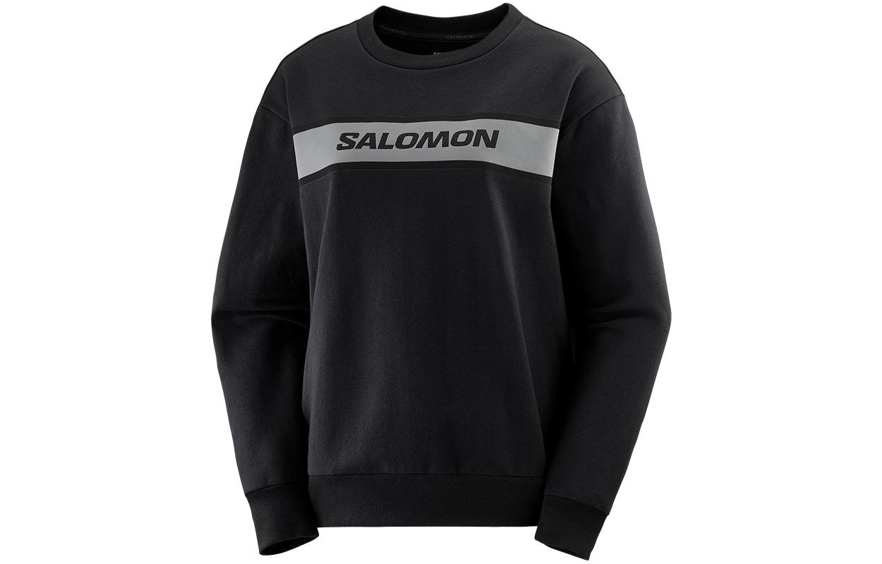 Salomon Essential Crew Neck Sweatshirt in Deep Black LC2028900