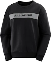 Salomon Essential Crew Neck Sweatshirt in Deep Black LC2028900 Salomon Essential Crew Neck Sweatshirt in Deep Black LC2028900