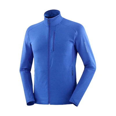 Salomon Essential Lightwarm Breathable Stand-Collar Jacket Blue - LC2317200