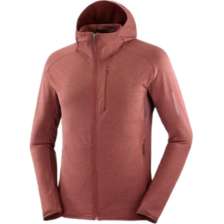 Salomon Essential Lightwarm Hoodie Rum Raisin Color LC2282700