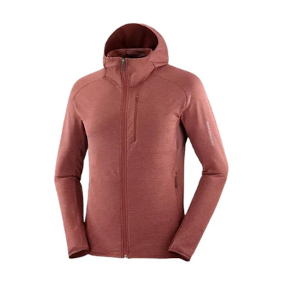 Salomon Essential Lightwarm Hoodie Rum Raisin Color LC2282700