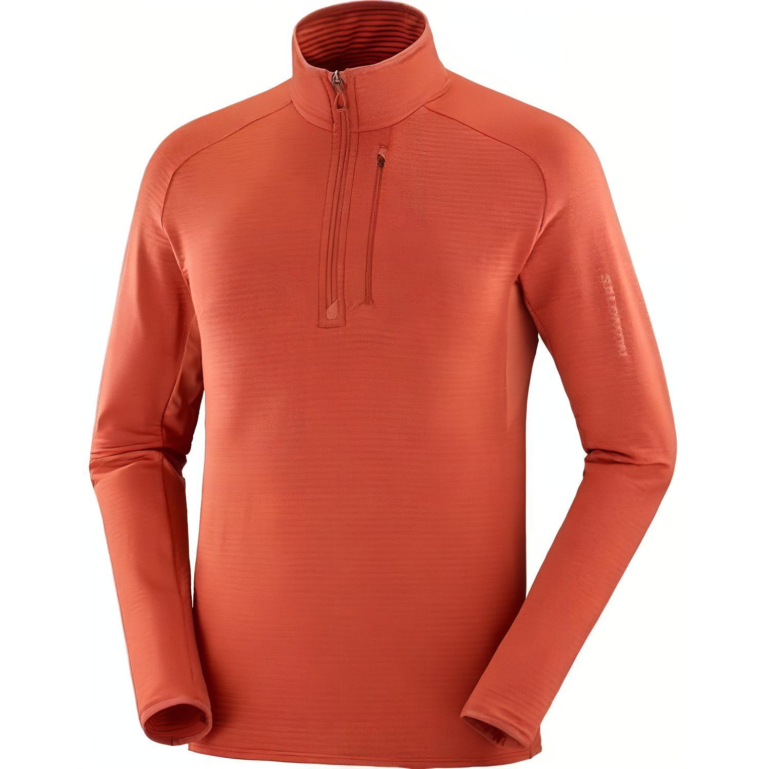 Salomon Essential Lightwarm Pullover Jacket Orange LC2112400
