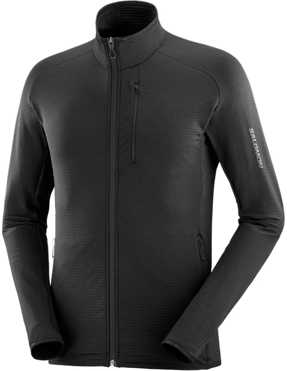 salomon-essential-lightwarm-zip-up-stand-collar-black-jacket-lc-2224700