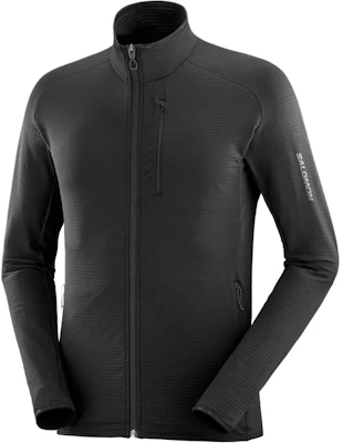 Salomon Essential Lightwarm Zip-Up Stand Collar Black Jacket LC2224700 Buy Salomon Essential Lightwarm Zip-Up Stand Collar Black Jacket LC2224700